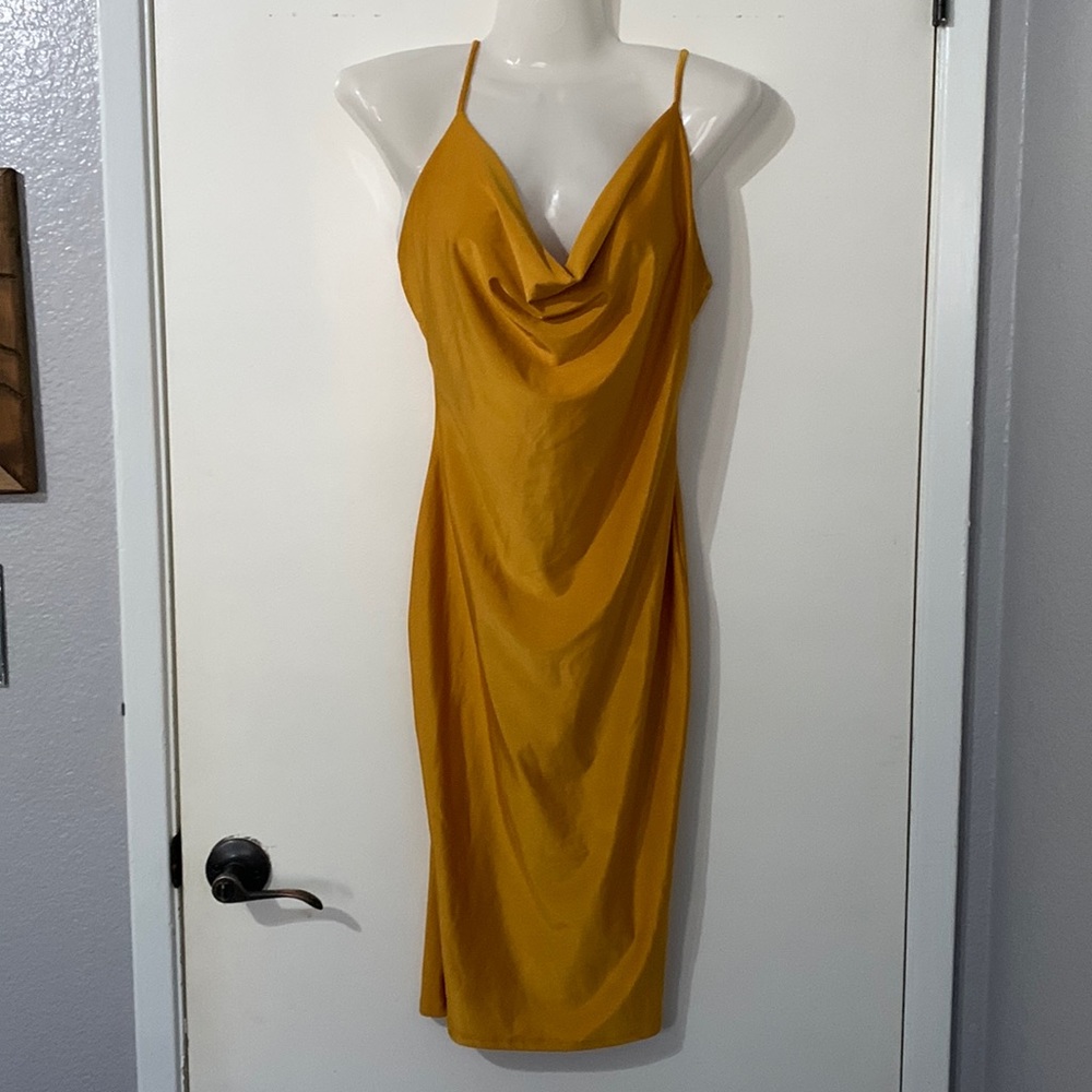 Yellow Silk Dress!